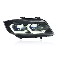 E90 3 Series Sedan Laser Style LED Headlights V2 w/ Startup Sequence (2005–2012)