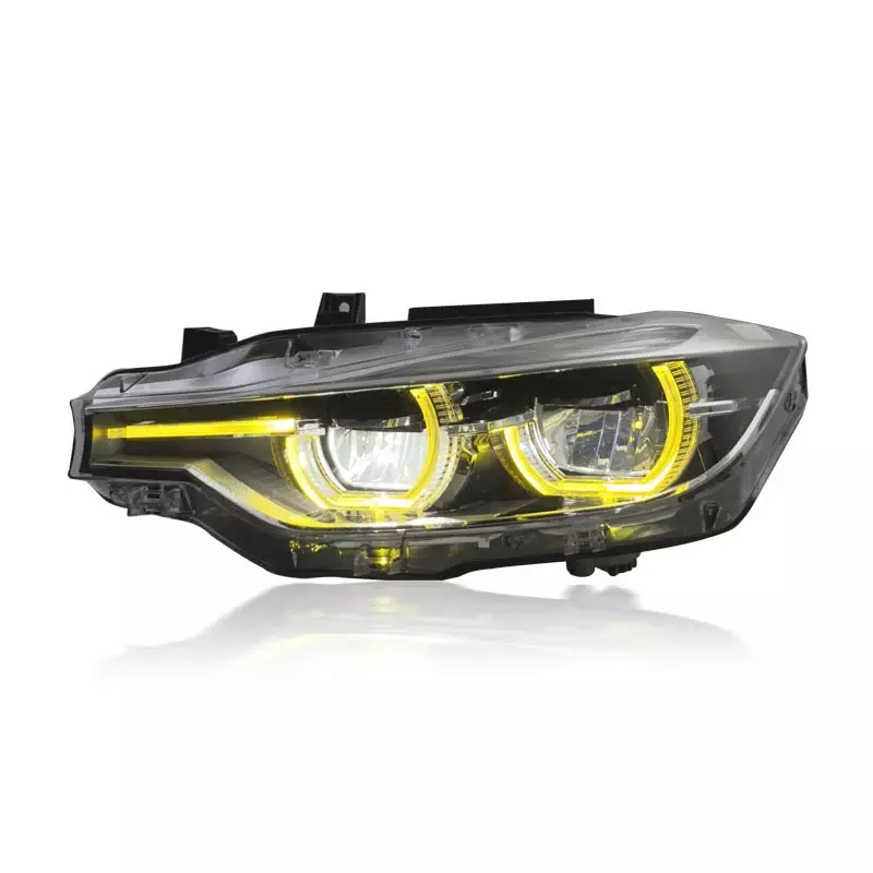 F30 3 Series LCI Style LED Headlights V2 CSL Yellow/White (2012β2019)