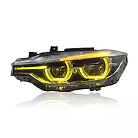 F30 3 Series LCI Style LED Headlights V2 CSL Yellow/White (2012β2019)