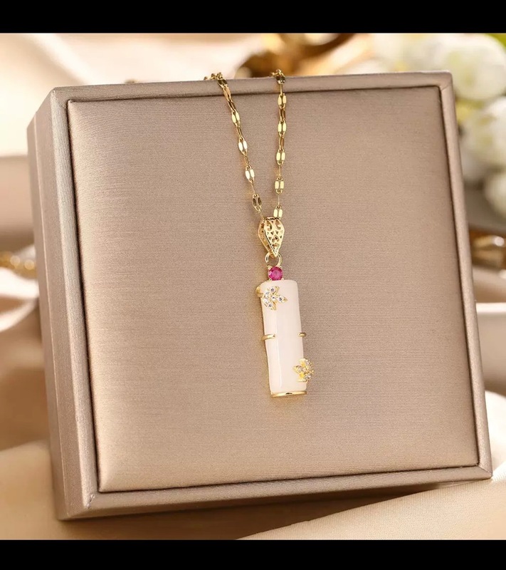 Jade Bamboo Necklace