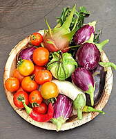 White Long Brinjal ( வெள்ளை நீட்ட கத்தரிக்காய்)