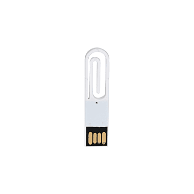 White Paper Clip Pendrive