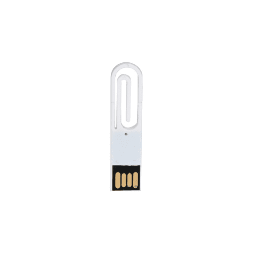 White Paper Clip Pendrive