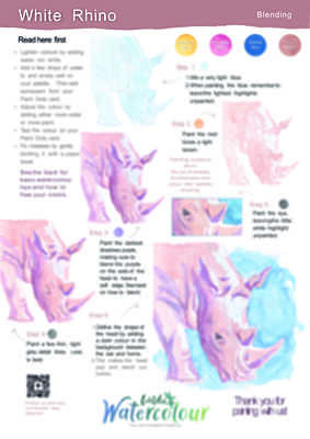 White Rhino Instruction Poster