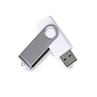 White Swivel USB Pendrive