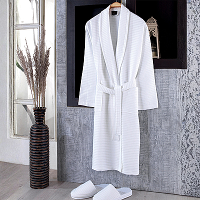 White Waffle Bathrobe