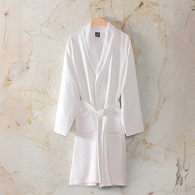 White Waffle Bathrobe