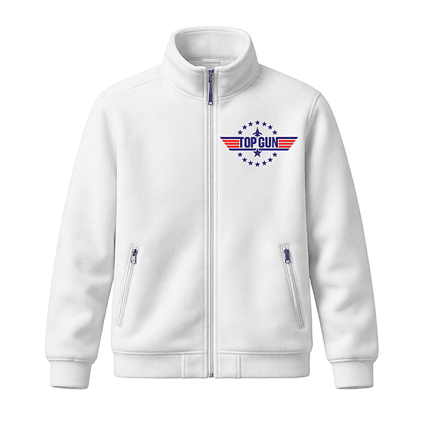 Top Gun Print Mens Jacket White