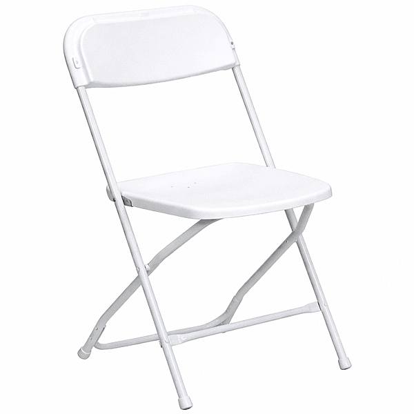 *White Foldable Chair / Alquiler De Silla