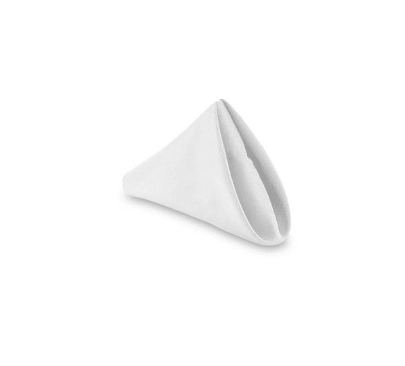 White Satin Cloth Napkins / Servilletas de tela de satén blanco — White