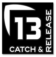 13 Fishing Catch & Release Decal - Medium 13 Fishing Catch & Release Decal - Medium