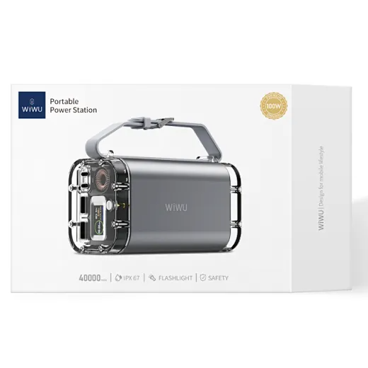 WiWU 100W Fast Charging Portable Energy Storage Power source 40000mAh