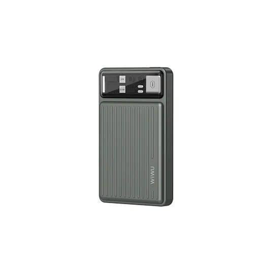 WiWU 10000mAh Power Bank Portable Wilreless Fast Charging Built in Cable