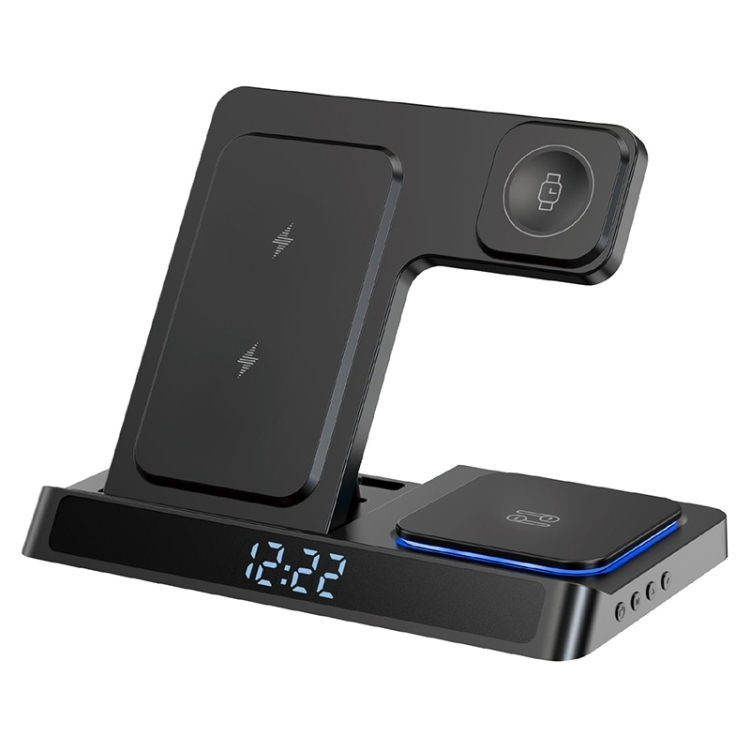 WIWU Wi-W006 5 in 1 15W Wireless Charger (Black)