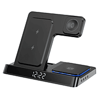 WIWU Wi-W006 5 in 1 15W Wireless Charger (Black)