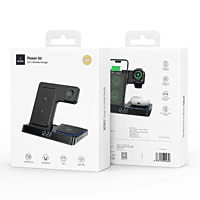 WIWU Wi-W006 5 in 1 15W Wireless Charger (Black)