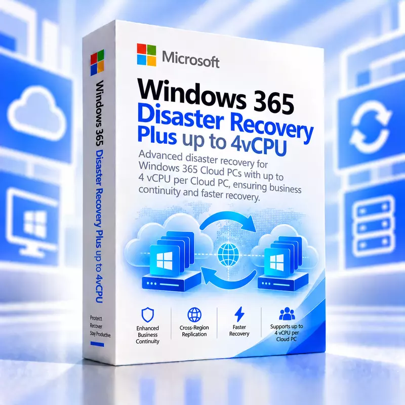 Windows 365 Disaster Recovery Plus up to 4vCPU [New Commerce Experience]