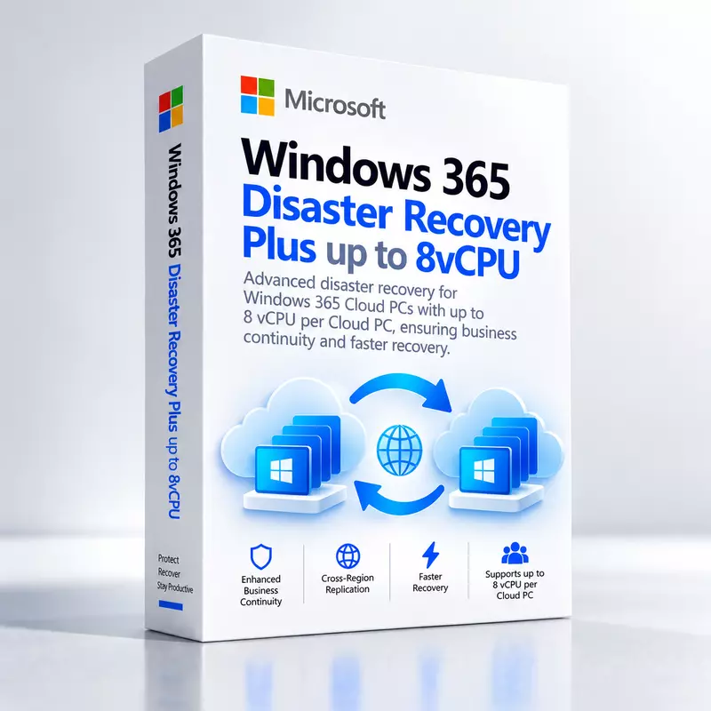Windows 365 Disaster Recovery Plus up to 8vCPU [New Commerce Experience]