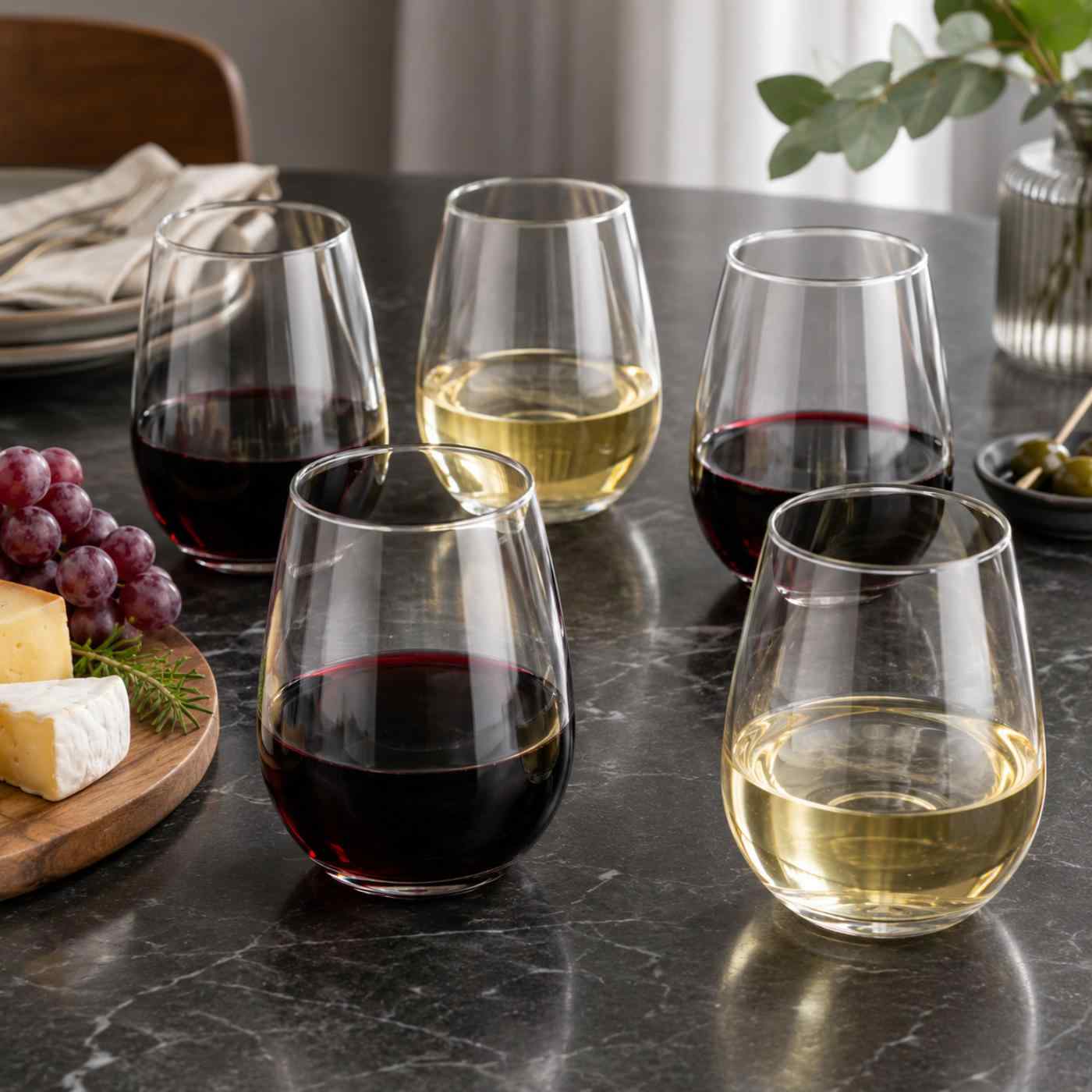 Wine Glass 4oz Stemless 8/8