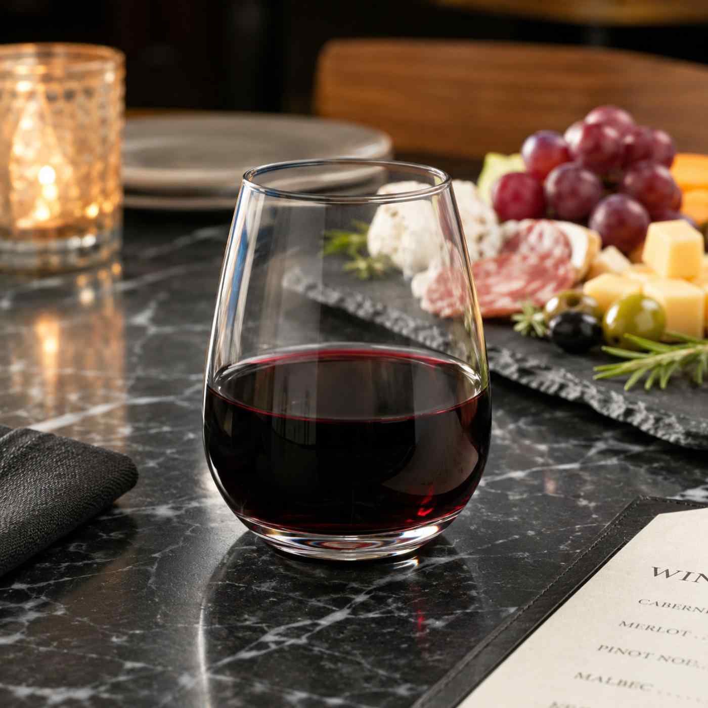 Wine Glass 4oz Stemless 8/8