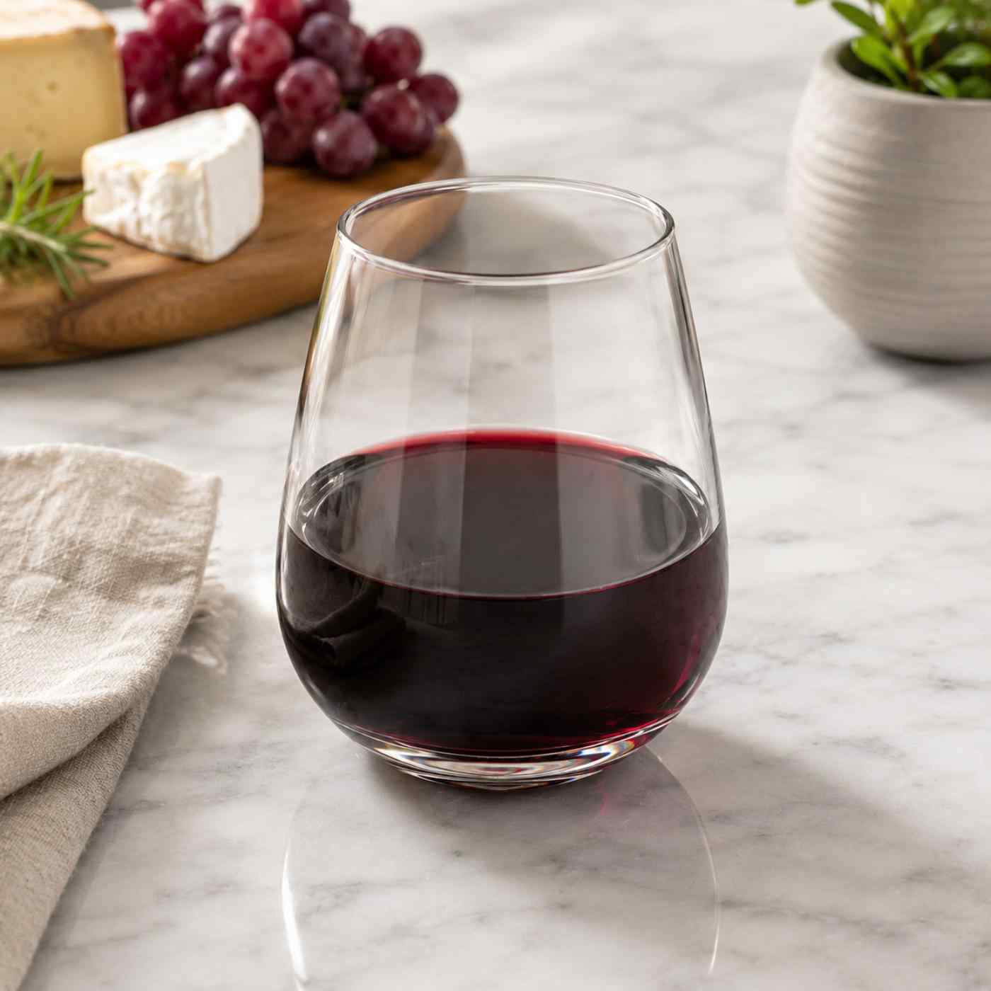 Wine Glass 4oz Stemless 8/8