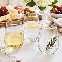 Wine Glass 8oz Stemless Choice 4/16