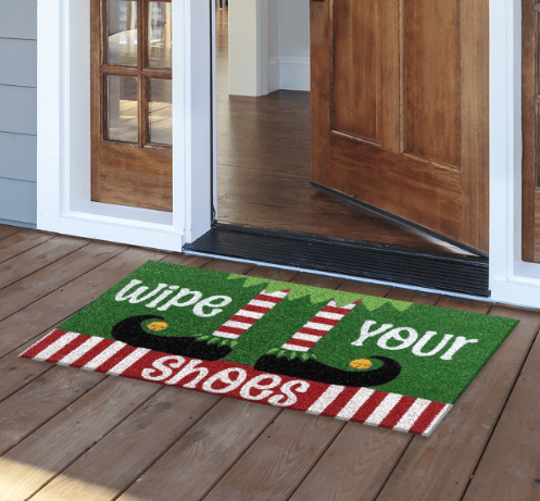 Wipe Your Elf Shoes Coir Doormat – 18 x 30