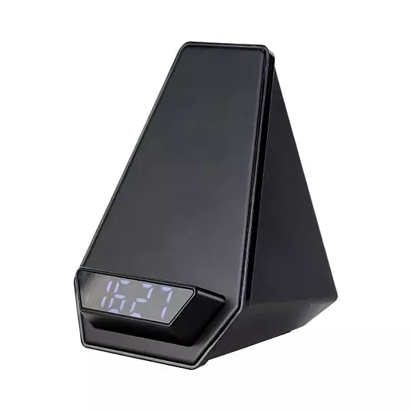 Wireless Charger BT Speaker with Clock & Light-up Logo