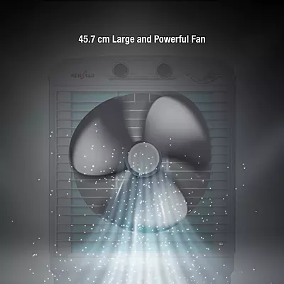 Spacious 70-liter capacity KenStar Wonder Cool honey comb air cooler.