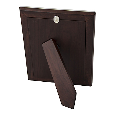 Elegante Sterling Silver/ Wood Back Frame With Beveled Glass Elegante Sterling Silver/ Wood Back Frame With Beveled Glass