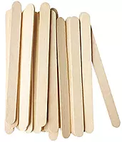 Wooden Ice Cream Sticks/Popsicle Sticks/DIY Art and Crafts/Beige 4.5 Inch Pack of 50
