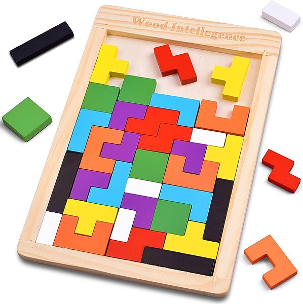 Wooden Russian Blocks Puzzle for Kids & Adults