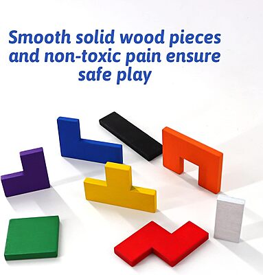 Wooden Russian Blocks Puzzle for Kids & Adults