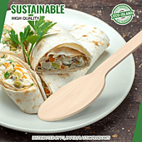 Wooden Spoon 6.25" Plain Eco-Island 50/100