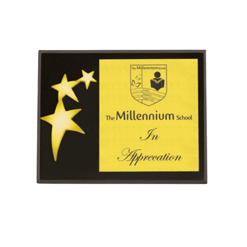 Wooden Trophy BB B Star