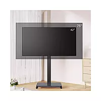 Mobile TV Cart 32-65 Inch Rotate 90 Degrees Wheels Rolling TV Cart Floor Stand Mount X205