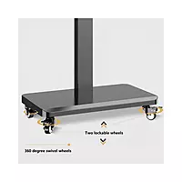 Mobile TV Cart 32-65 Inch Rotate 90 Degrees Wheels Rolling TV Cart Floor Stand Mount X205