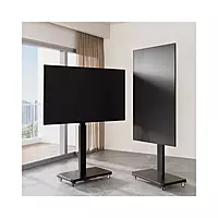 Mobile TV Cart 32-65 Inch Rotate 90 Degrees Wheels Rolling TV Cart Floor Stand Mount X205