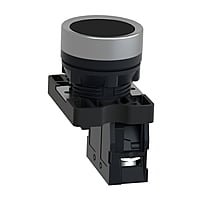 Кнопка XA2EA21,пружинный возврат,черная,1НO