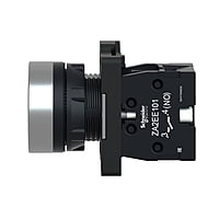 Кнопка XA2EA21,пружинный возврат,черная,1НO