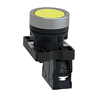 Кнопка, пружинный возврат, желтая XA2EA51