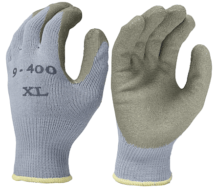 Jersey lined rubber dipped, palm coated
