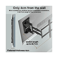 BRACKETS XL-120 Heavy Duty Full Motion Cantilever TV Mount Up to 120" Screen