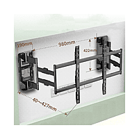 BRACKETS XL-120 Heavy Duty Full Motion Cantilever TV Mount Up to 120" Screen