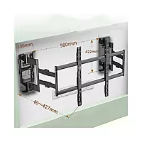 BRACKETS XL-120 Heavy Duty Full Motion Cantilever TV Mount Up to 120" Screen