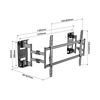 BRACKETS XL-120 Heavy Duty Full Motion Cantilever TV Mount Up to 120" Screen