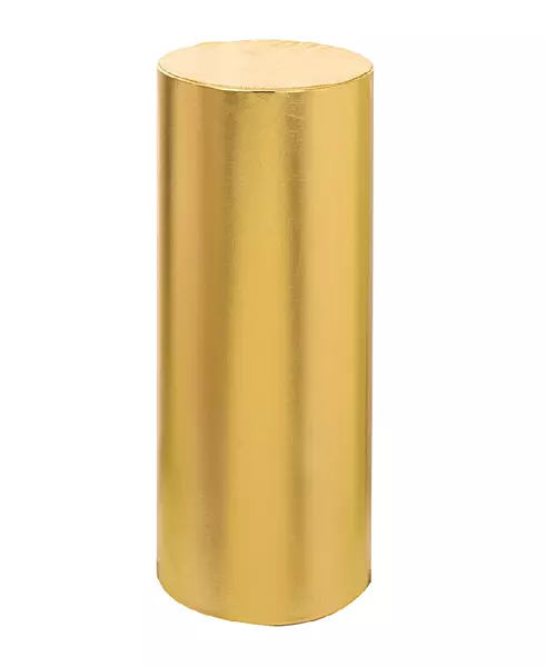 XXL Cake Cylinder with Gold Cover / Cilindro de pastel XXL con cubierta de oro