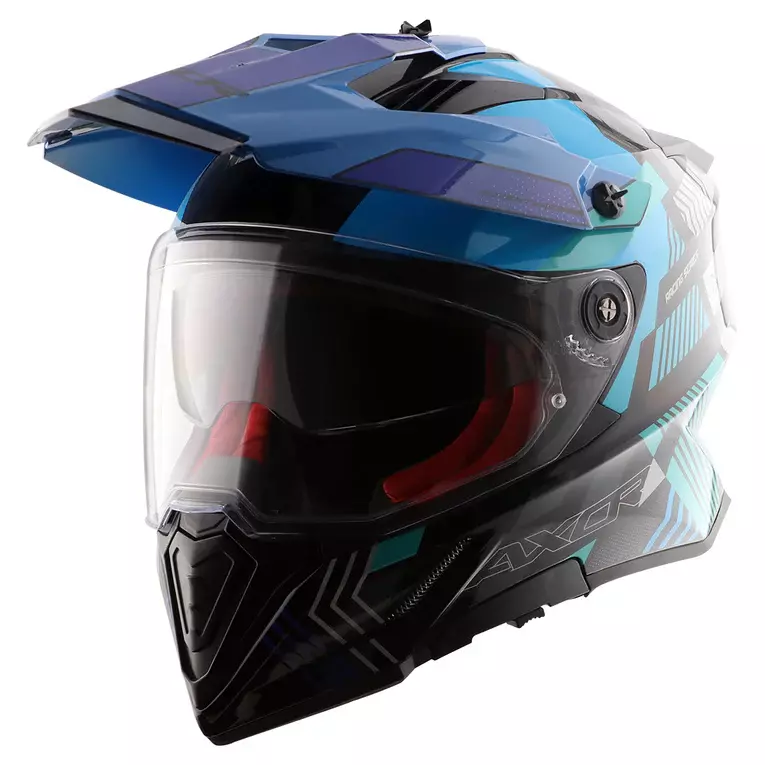 AXOR X-CROSS DUAL VISOR GAMBLING BLACK BLUE 600MM (L)