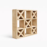 Tic Tac Toe Wooden Shelf | 9mm