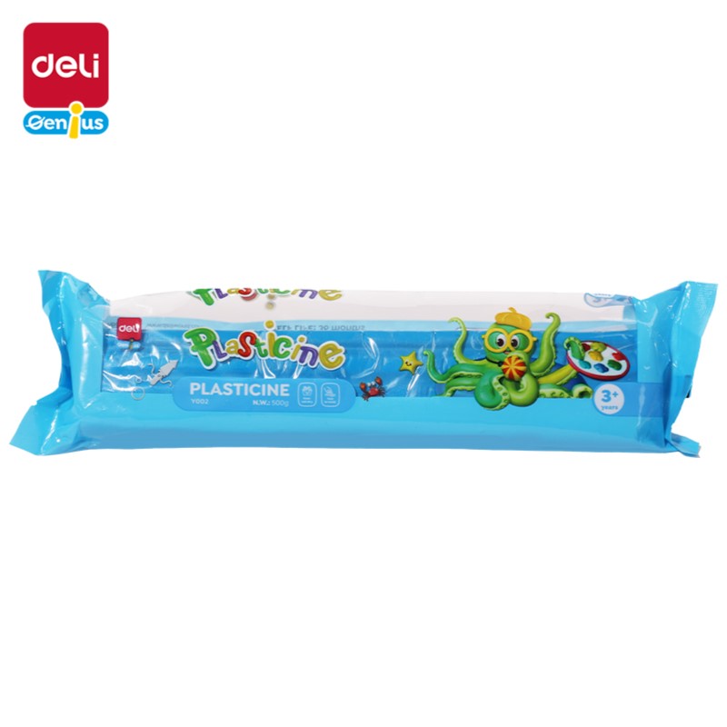 DELI GENIUS Y002-BL PLASTICINE 500G BLUE